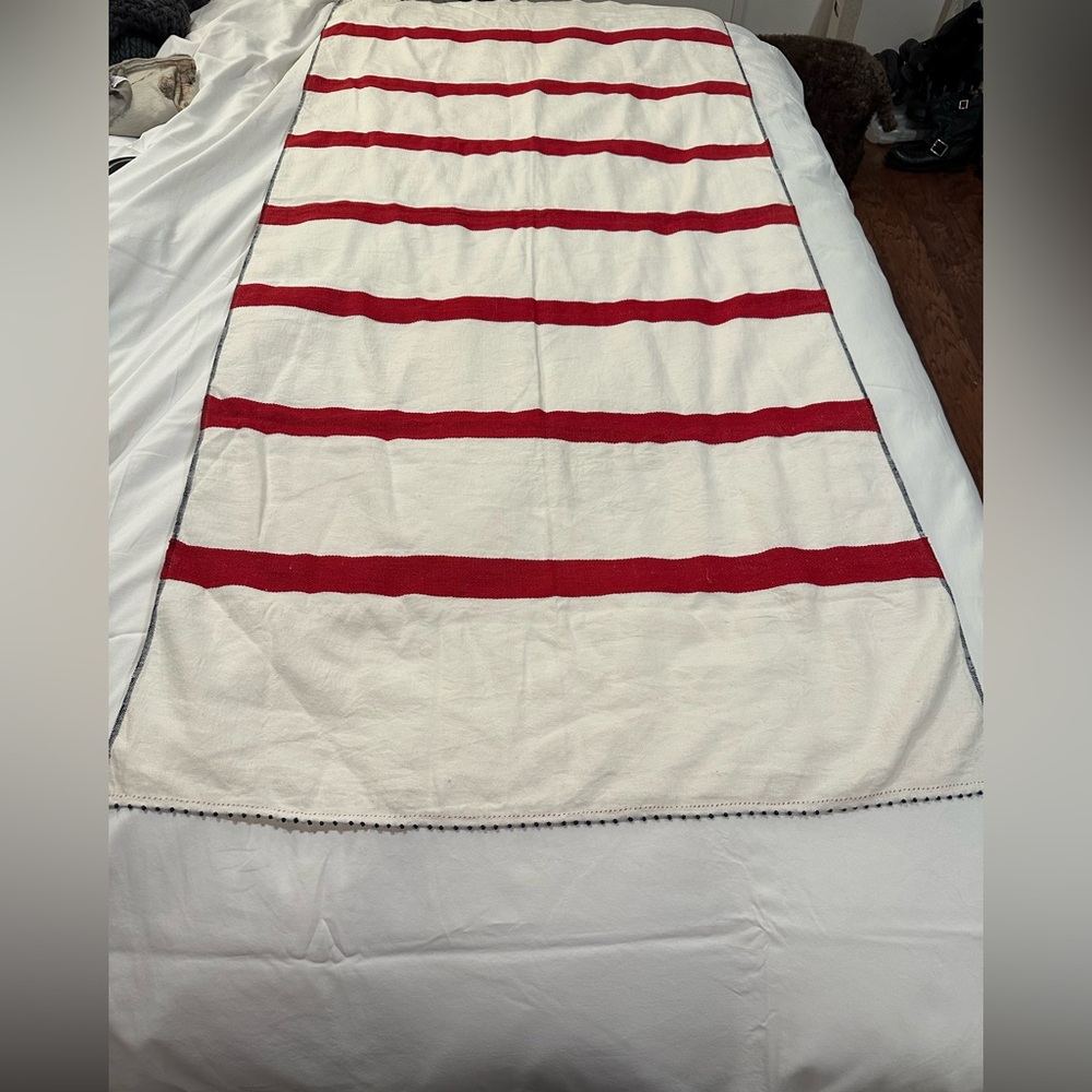 Pero Red and White Striped Wrap